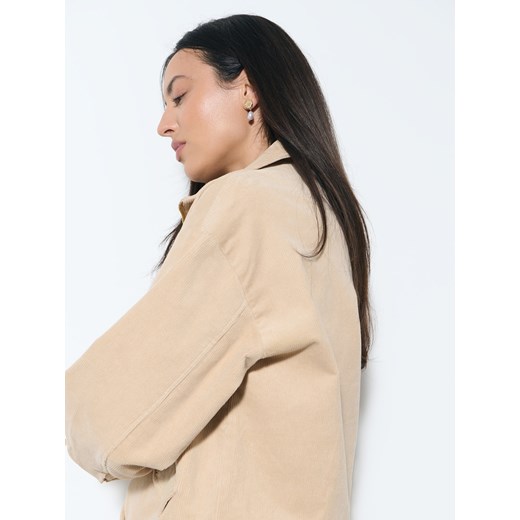 Mohito - Sztruksowa kurtka - beżowy ze sklepu Mohito w kategorii Kurtki damskie - zdjęcie 186785128