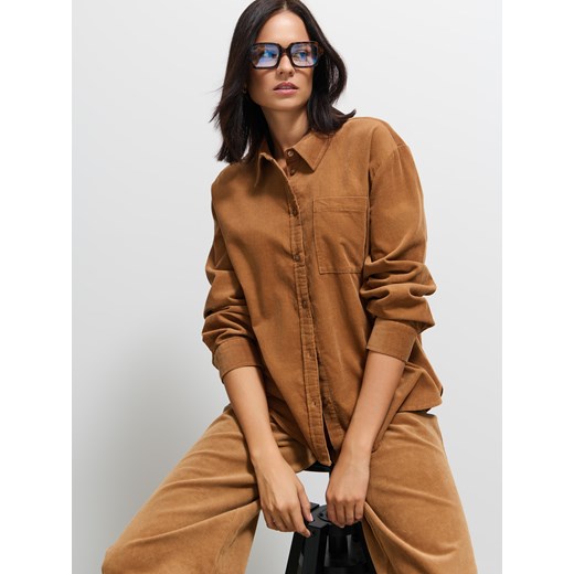 Mohito - Sztruksowa koszula - beżowy Mohito 40 Mohito