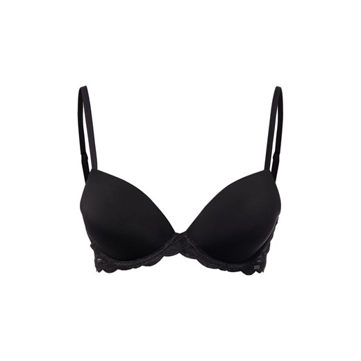 Calvin Klein Damski biustonosz push-up - usztywniany - Demi Kobiety Sztuczne włókno czarny jednolity ze sklepu vangraaf w kategorii Biustonosze - zdjęcie 186785377