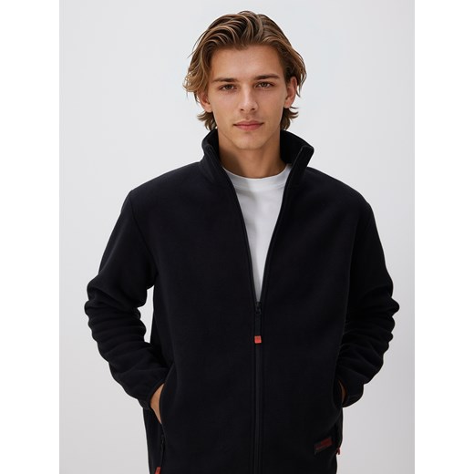 Reserved - Polarowa bluza ze stójką - czarny ze sklepu Reserved w kategorii Bluzy męskie - zdjęcie 186785769