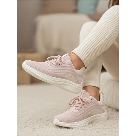 Sinsay - Sznurowane buty sportowe - różowy Sinsay 36 okazja Sinsay