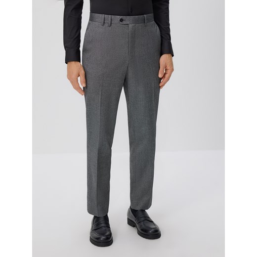 Reserved - Garniturowe spodnie w kant - czarny ze sklepu Reserved w kategorii Spodnie męskie - zdjęcie 186787999