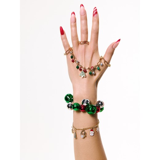 Sinsay - Bransoletka z motywem świątecznym - złoty Sinsay One Size Sinsay