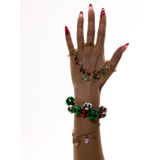 Sinsay - Bransoletka z motywem świątecznym - złoty Sinsay One Size Sinsay