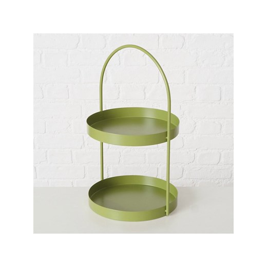 Boltze Etażerka &quot;Joko&quot; w kolorze zielonym - wys. 45 cm ze sklepu Limango Polska w kategorii Misy i tace dekoracyjne - zdjęcie 186789327
