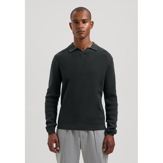 DSTREZZED Koszulka polo w kolorze antracytowym ze sklepu Limango Polska w kategorii T-shirty męskie - zdjęcie 186790059