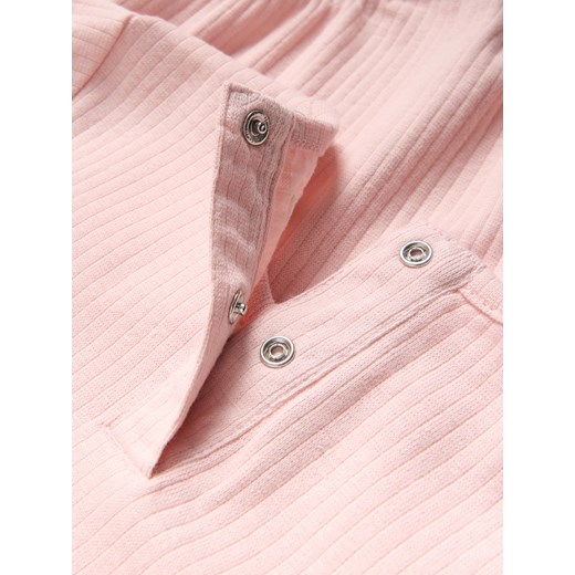 Reserved - Prążkowane body z aplikacją - pastelowy róż Reserved 80 (9-12 m.) Reserved