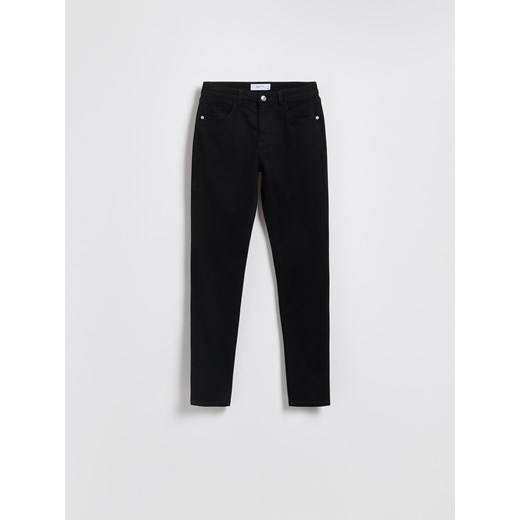 Reserved - Jeansy slim mid rise - czarny ze sklepu Reserved w kategorii Jeansy damskie - zdjęcie 186790688