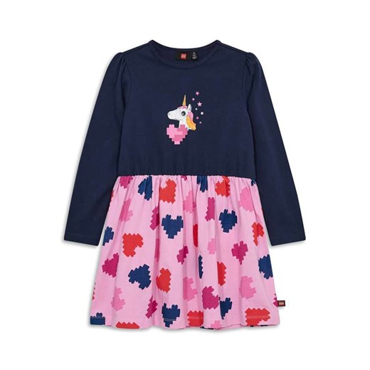 LEGO Sukienka w kolorze granatowo-różowym ze sklepu Limango Polska w kategorii Sukienki dziewczęce - zdjęcie 186791137