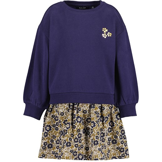 Blue Seven Sukienka dresowa w kolorze granatowo-beżowym ze sklepu Limango Polska w kategorii Sukienki dziewczęce - zdjęcie 186791219