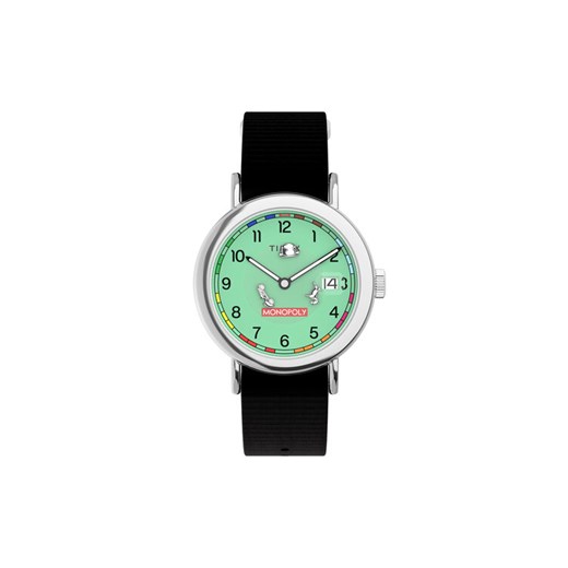 Timex Zegarek Timex x Monopoly Weekender TW2Y47000 Czarny ze sklepu MODIVO w kategorii Zegarki - zdjęcie 186791667