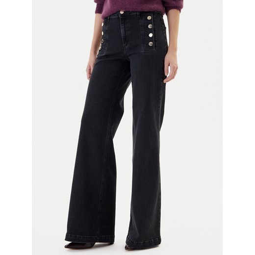 ViCOLO Jeansy DF5078 Czarny Wide Leg ze sklepu MODIVO w kategorii Jeansy damskie - zdjęcie 186791676