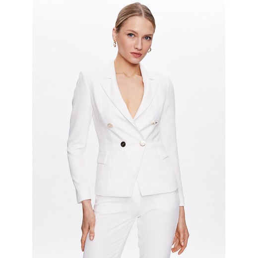 Liu Jo Marynarka CA3044 T2200 Biały Regular Fit - id: 0000302429400 - marki Liu Jo - 186791686 Liu Jo Marynarka CA3044 T2200 Biały Regular Fit ze sklepu MODIVO w kategorii Marynarki damskie - zdjęcie 186791686