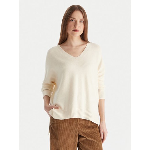 Kontatto Sweter 3M0842C Écru Relaxed Fit ze sklepu MODIVO w kategorii Swetry damskie - zdjęcie 186791687
