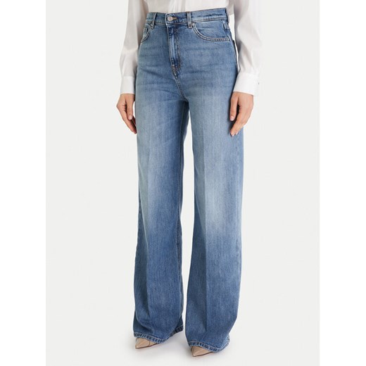 ViCOLO Jeansy DF5065 Niebieski Wide Leg ze sklepu MODIVO w kategorii Jeansy damskie - zdjęcie 186791738