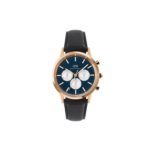 Daniel Wellington Zegarek Iconic Chronograph St Mawes Arctic Panda DW00100877 Czarny ze sklepu MODIVO w kategorii Zegarki - zdjęcie 186791747