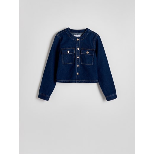 Reserved - Kurtka jeansowa - granatowy Reserved M okazja Reserved