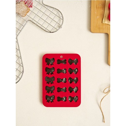 Sinsay - Forma na czekoladki z motywem kokardek - czerwony ze sklepu Sinsay w kategorii Dom - zdjęcie 186793149