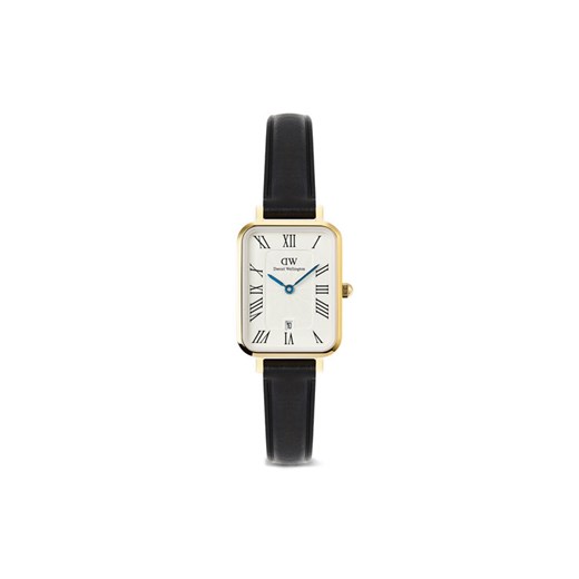 Zegarek Daniel Wellington Quadro Roman Numerals Date DW00100865 Czarny ze sklepu eobuwie.pl w kategorii Zegarki - zdjęcie 186793268