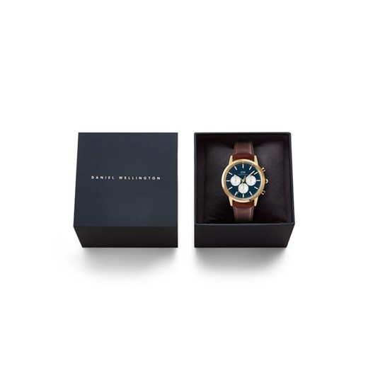 Zegarek Daniel Wellington Iconic Chronograph St Mawes Arctic Panda DW00100875 Brązowy ze sklepu eobuwie.pl w kategorii Zegarki - zdjęcie 186793278