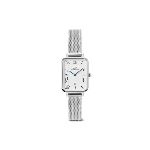 Zegarek Daniel Wellington Quadro Sterling Roman Numerals DW00100863 Srebrny - id: 0000305875099 - marki Daniel Wellington - 186793295 Zegarek Daniel Wellington Quadro Sterling Roman Numerals DW00100863 Srebrny ze sklepu eobuwie.pl w kategorii Zegarki - zdjęcie 186793295