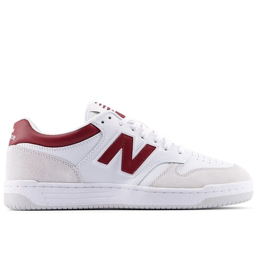 Buty unisex New Balance BB480LIR - białe ze sklepu streetstyle24.pl w kategorii Buty sportowe męskie - zdjęcie 186794319