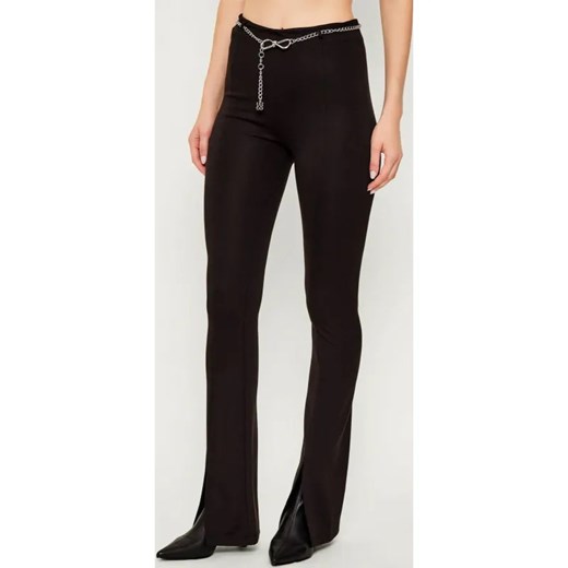 HUGO Spodnie z paskiem Noquetel | flare fit ze sklepu Gomez Fashion Store w kategorii Spodnie damskie - zdjęcie 186795155