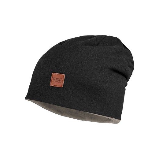 MaxiMo Dwustronna czapka beanie w kolorze czarno-beżowym ze sklepu Limango Polska w kategorii Czapki dziecięce - zdjęcie 186795249