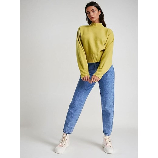 Monki Sweter w kolorze limonkowym Monki M wyprzedaż Limango Polska