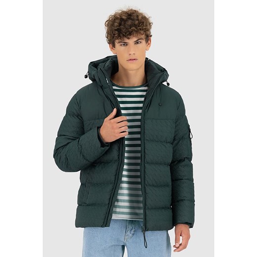 alife and kickin Kurtka puchowa &quot;BeatAK&quot; w kolorze zielonym ze sklepu Limango Polska w kategorii Kurtki męskie - zdjęcie 186795338