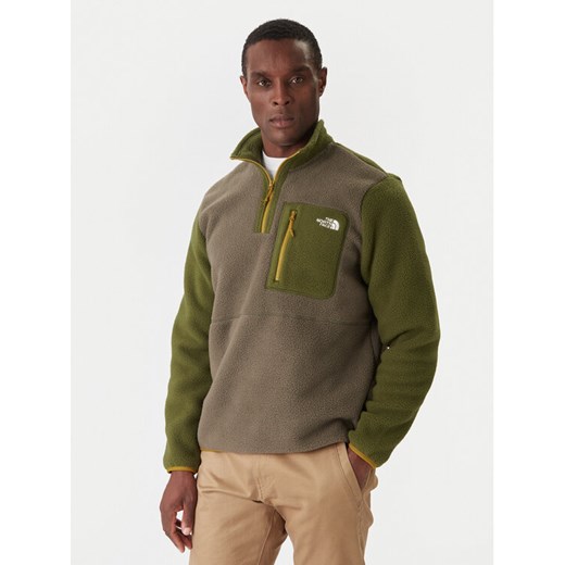 The North Face Polar Yumiori NF0A883S Khaki Regular Fit ze sklepu MODIVO w kategorii Bluzy męskie - zdjęcie 186795377
