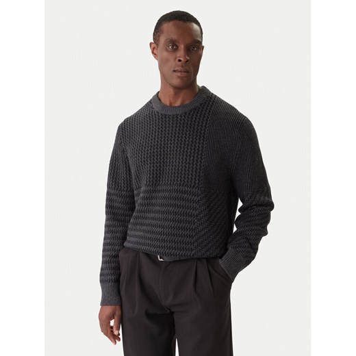 Calvin Klein Sweter LV04LD306G Szary Regular Fit ze sklepu MODIVO w kategorii Swetry męskie - zdjęcie 186795396