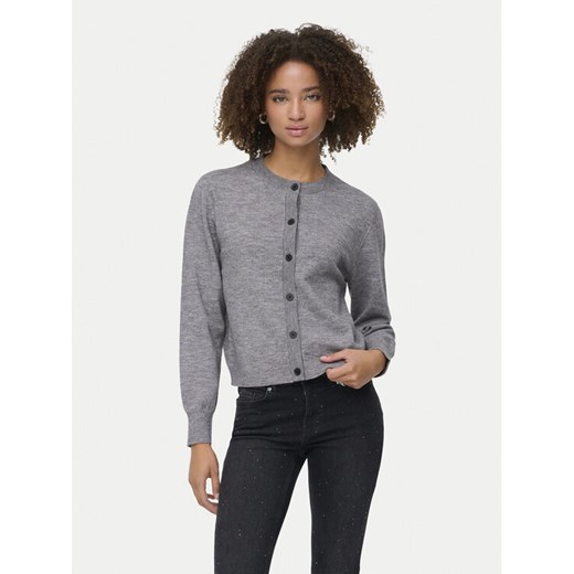 ONLY Kardigan Camille 15349639 Szary Regular Fit ze sklepu MODIVO w kategorii Swetry damskie - zdjęcie 186795509