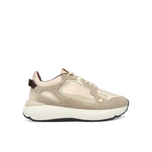 LOVE MOSCHINO Sneakersy JA15415G0NINE10A Beżowy ze sklepu MODIVO w kategorii Buty sportowe damskie - zdjęcie 186795548
