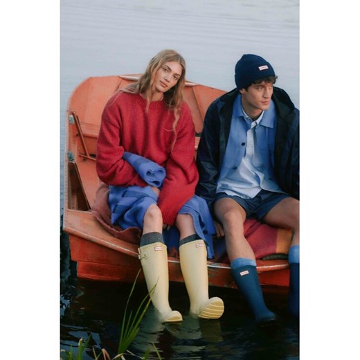 Hunter Kalosze HFW-006 Żółty ze sklepu MODIVO w kategorii Kalosze damskie - zdjęcie 186795559