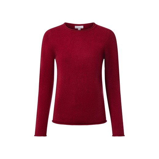 brookshire Wełniany sweter damski Kobiety Wełna bordowy jednolity ze sklepu vangraaf w kategorii Swetry damskie - zdjęcie 186796826