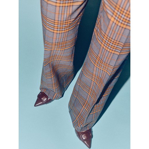 Mohito - Spodnie z domieszką wełny - szary ze sklepu Mohito w kategorii Spodnie damskie - zdjęcie 186797095