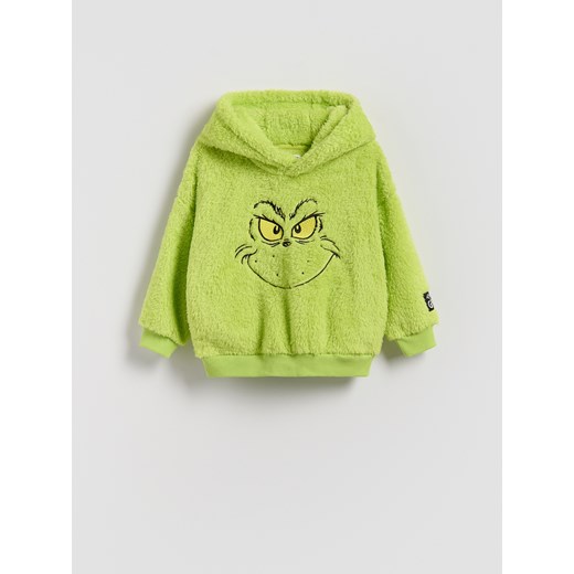 Reserved - Świąteczna bluza Grinch - zielony - id: 023HN-71X - marki Reserved - 186797328 Reserved - Świąteczna bluza Grinch - zielony ze sklepu Reserved w kategorii Bluzy chłopięce - zdjęcie 186797328