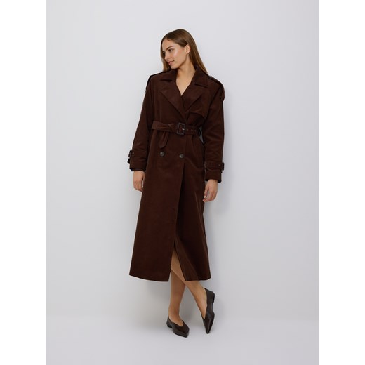 Reserved - Skórzane baleriny - bordowy ze sklepu Reserved w kategorii Balerinki - zdjęcie 186797419