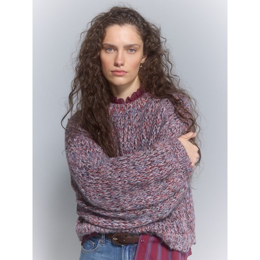 Reserved - Sweter z domieszką wełny - bordowy ze sklepu Reserved w kategorii Swetry damskie - zdjęcie 186797657
