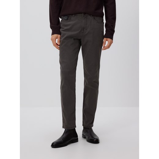 Reserved - Spodnie Slim fit - ciemnoszary ze sklepu Reserved w kategorii Spodnie męskie - zdjęcie 186797739
