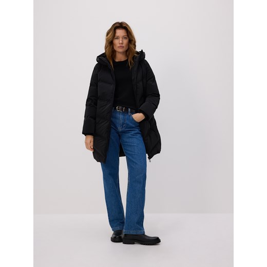 Reserved - Pikowany płaszcz - czarny ze sklepu Reserved w kategorii Płaszcze damskie - zdjęcie 186797908