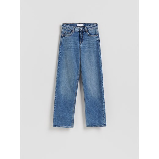 Reserved - Jeansy straight - niebieski Reserved 44 Reserved