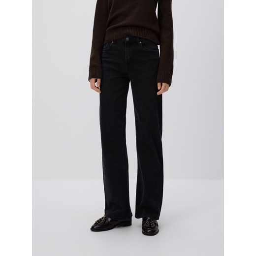 Reserved - Jeansy straight - czarny ze sklepu Reserved w kategorii Jeansy damskie - zdjęcie 186797958