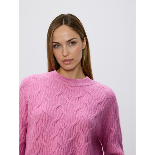 Reserved - Strukturalny sweter - fioletowy ze sklepu Reserved w kategorii Swetry damskie - zdjęcie 186798056