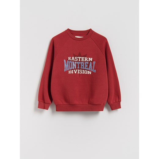Reserved - Bluza z nadrukiem - czerwony ze sklepu Reserved w kategorii Bluzy chłopięce - zdjęcie 186798087