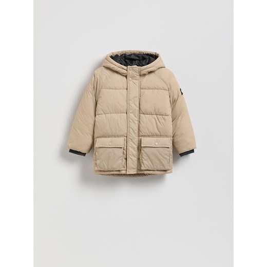 Reserved - Kurtka z kapturem - beżowy ze sklepu Reserved w kategorii Kurtki chłopięce - zdjęcie 186798115