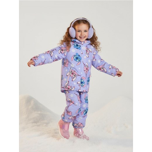 Sinsay - Kurtka puffer z kapturem Stitch - niebieski ze sklepu Sinsay w kategorii Kurtki dziewczęce - zdjęcie 186799166