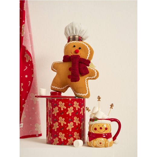 Sinsay - Dekoracja świąteczna w kształcie piernikowego ludzika - brązowy ze sklepu Sinsay w kategorii Dekoracje bożonarodzeniowe - zdjęcie 186799287