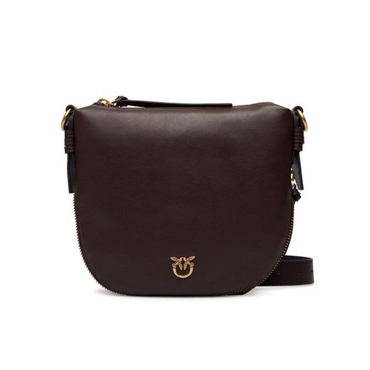 Torebka PINKO Hobo Zip Around Mini Ai 25-26 PLTT 105332 A0QO Bordowy ze sklepu eobuwie.pl w kategorii Listonoszki - zdjęcie 186799367